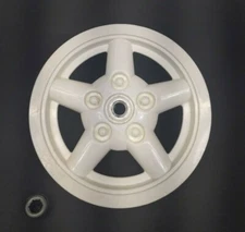 Power Wheels Jeep 5 Spoke Hubcap with Axle Tire Retainer Nut 