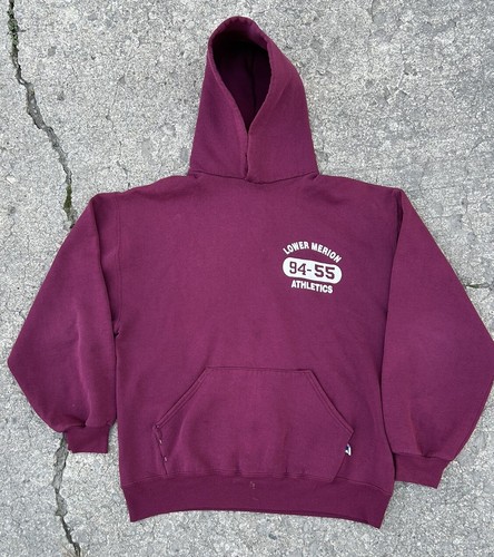 VINTAGE 90s 1994 LOWER MERION HIGH SCHOOL TEAM ISSUE KOBE TEAMMATE HOODIE L