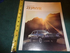 1978 MERCURY ZEPHYR SALES BROCHURE / CATALOG / ORIGINAL FOMOCO ITEM!