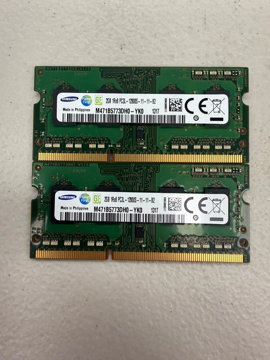 SO-DIMM PC3-12800 (DDR3-1600) 2 GB Computer RAM 2 Modules for sale