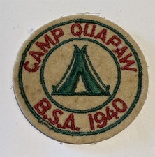 1940 Camp Quapaw Felt Arkansas Boy Scout FD2