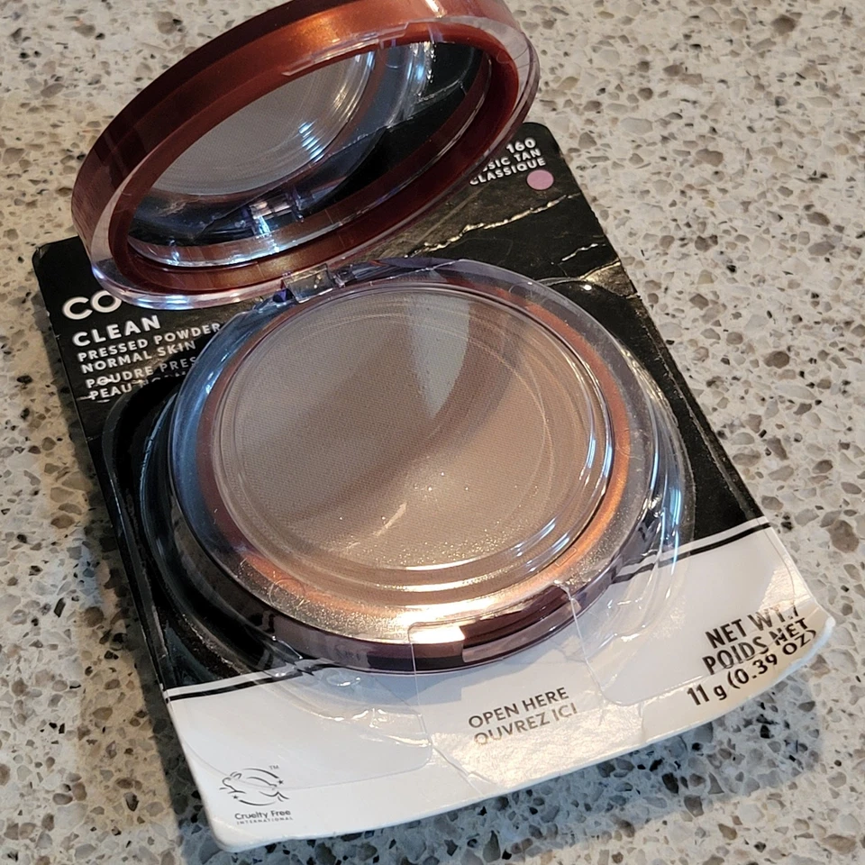 Cover Girl Clean Pressed Powder Talc Normal Skin CLASSIC TAN #160 .39oz NOS✨️NEW - Image 4 of 4