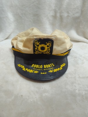 Small 6-6.5 Boys Vintage BOBLO SKIPPERS HAT Captain Detroit  display picture 1