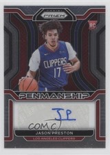 2021-22 Panini Prizm Rookie Penmanship Jason Preston #RP-JPR Auto u0u