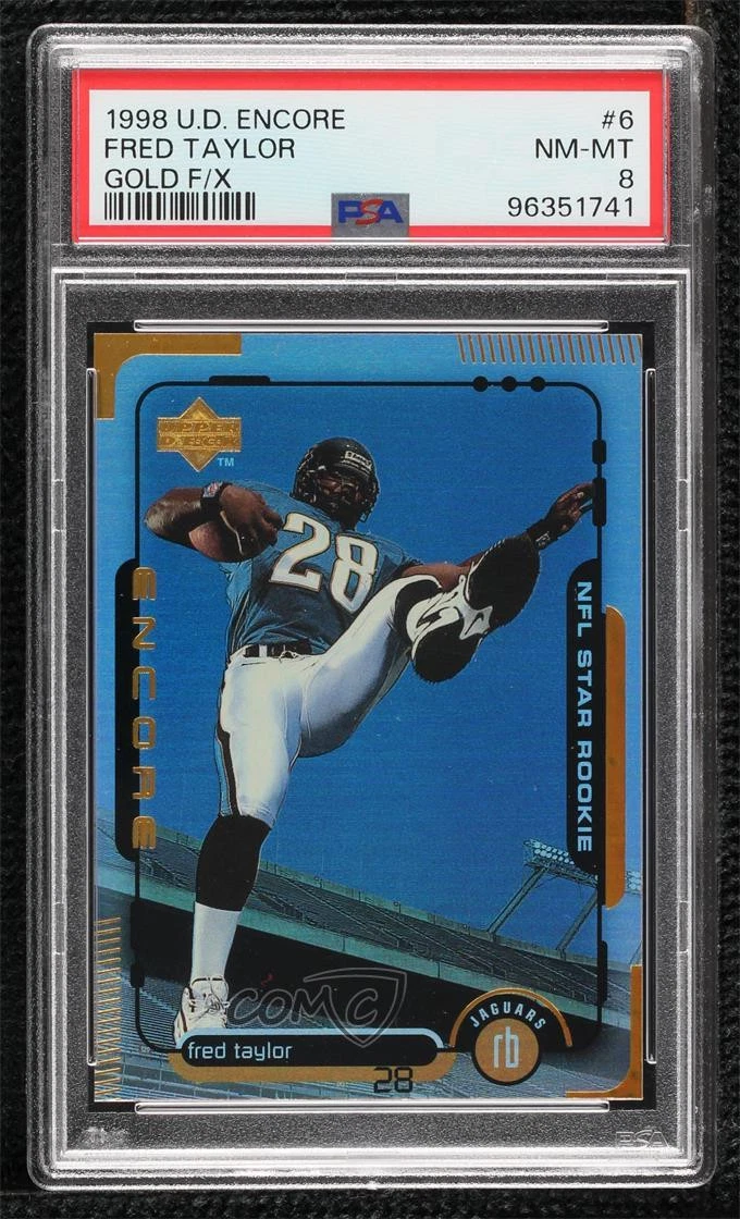 Fred Taylor Upper Deck Encore #6 Gold F/X