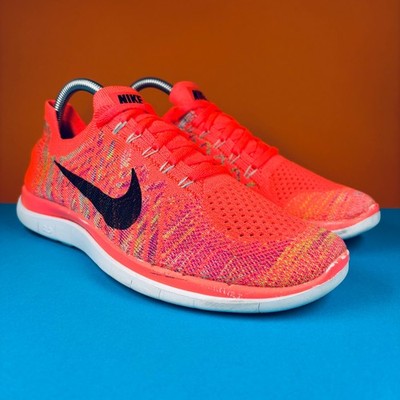 Nike Free 4.0 Flyknit Laufschuhe - UK7 - hellrosa - guter Zustand