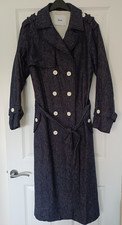 Womens denim trench coat - L - excellent condition