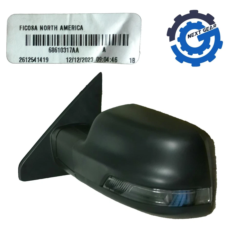Espejo retrovisor lateral izquierdo negro Mopar térmico para 2023 2024 RAM 1500 68610317AA nuevo OEM Foto 4 de 4