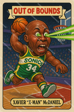 GX518 Xavier McDaniel Seattle Sonics Out of Bounds 4x6 12x18 16x24 Photo