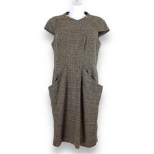 KAY UNGER Tweed Sheath Dress size 10