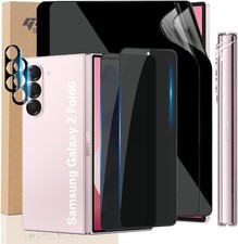 2PCS Privacy Screen Protector Camera Lens Protector for Samsung Galaxy Z Fold