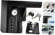  Trailer Hitch Locks with Keys & 4-Digit Combo Lock - Fits 1-7/8", 2'' 