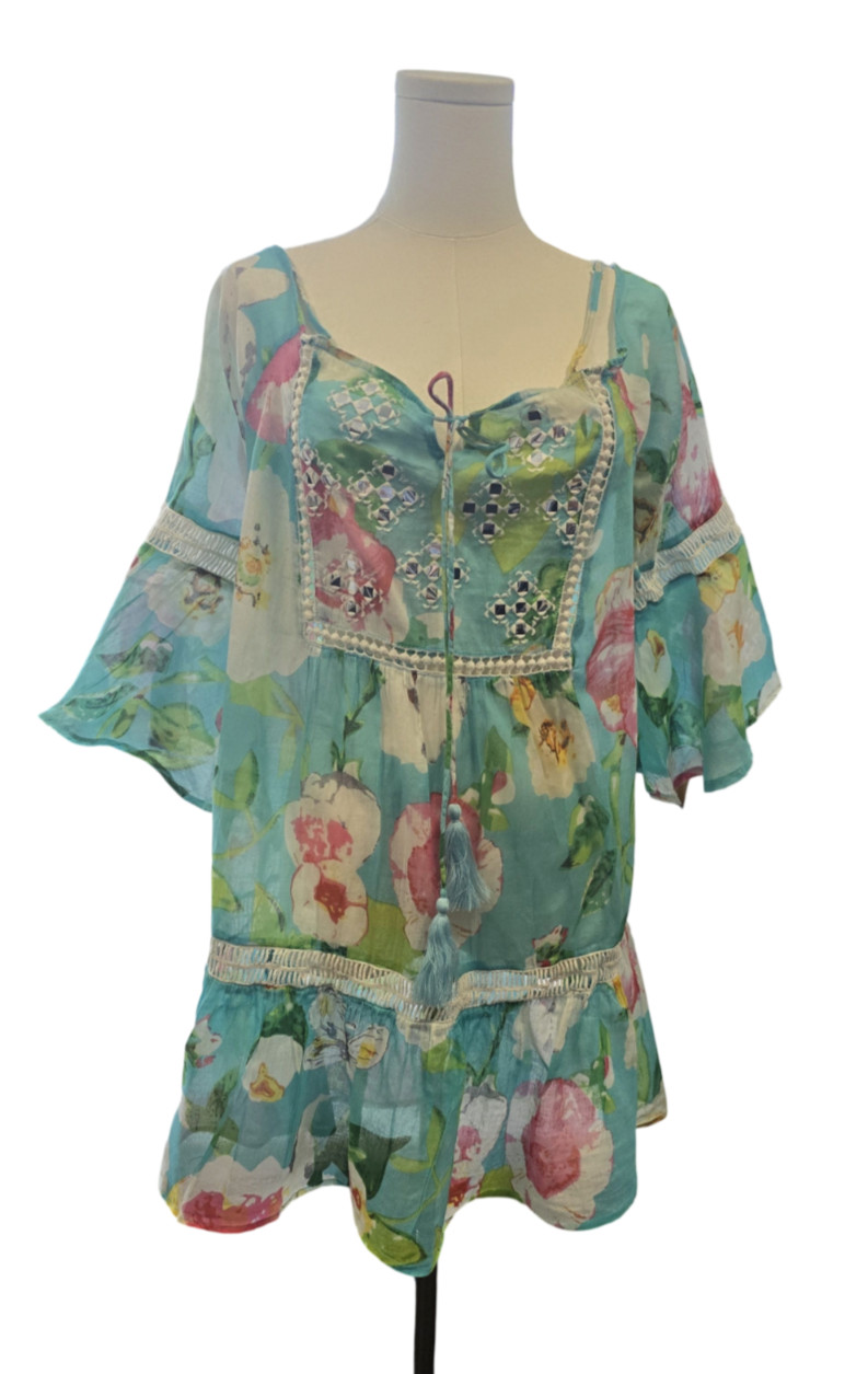 Debbie Katz South Beach Swim Cover Up Size XL, Multicolor