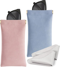 Sunglass Case, Portable Squeeze Top Glasses Cases Soft Eyeglass Cases for Women