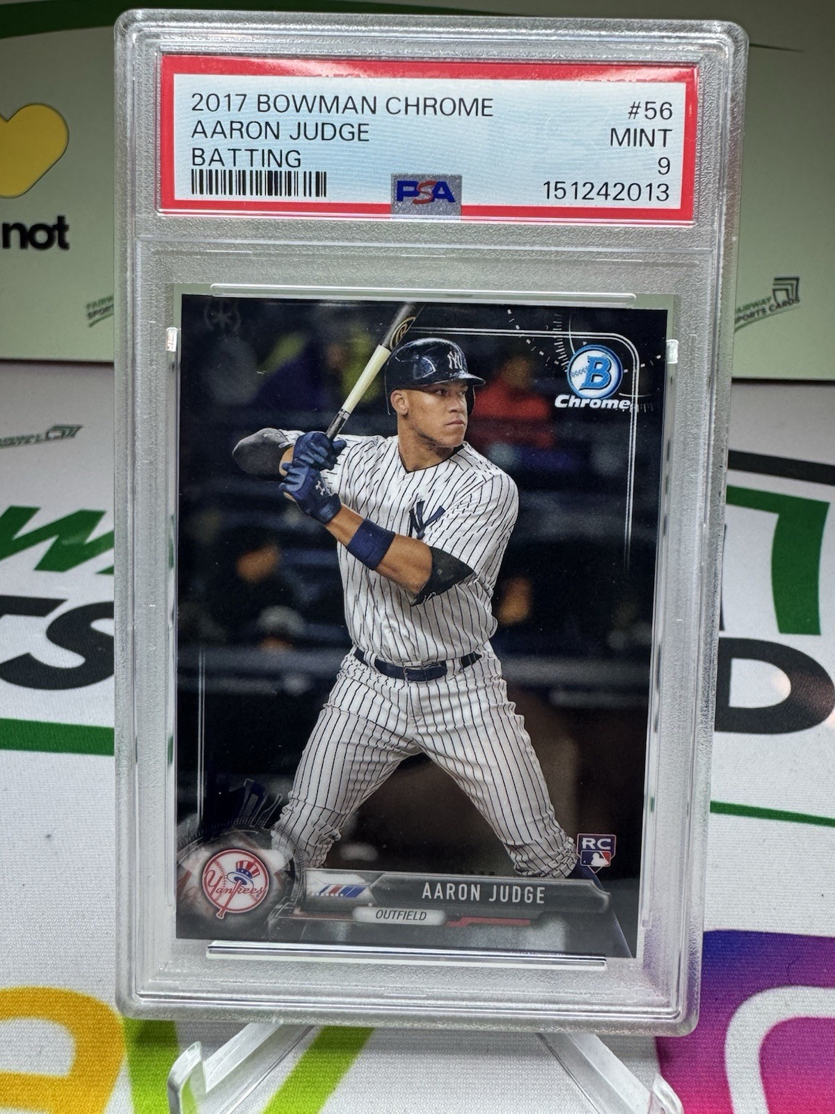 2017 Bowman Chrome Aaron Judge #56 Rookie RC PSA 9 - New York Yankees