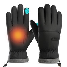 Winter Waterproof Ski Gloves Men Women, Snow Warm Cycling Cold Weather, Drivi...