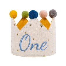Phinayp 1st Birthday Crown Cute Personalized Baby Boy Girl First Headband Hat...