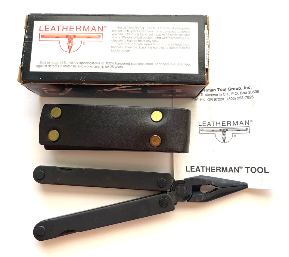 Leatherman PST schwarz Multi-Tool Lederscheide USA - Bild 2 von 4