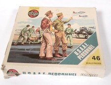 Airfix HO-OO Scale Model Figures Set - U.S.A.A.F. Air Force Personnel, 46pc