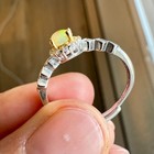 925 Sterling Silver Ring 5mm Natural Opal Gemstone Zircon Women Jewelry Gift — photo 4