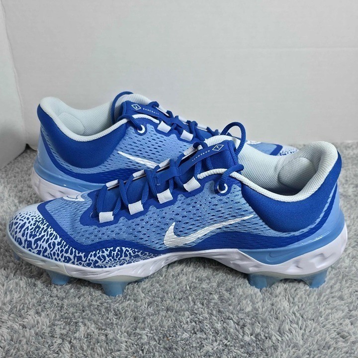 Nike Alpha Huarache Elite 4 Low MCS Baseball Cleats Mens Size 13 DX6962-415 Blue thumbnail 6
