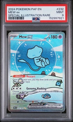 Pokémon Mew EX 232/091 SIR PSA 9 “Bubble Mew”