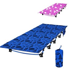 Kids Camping Cot and Toddler Travel Bed  Lightweight and Compact Cots for Sl...