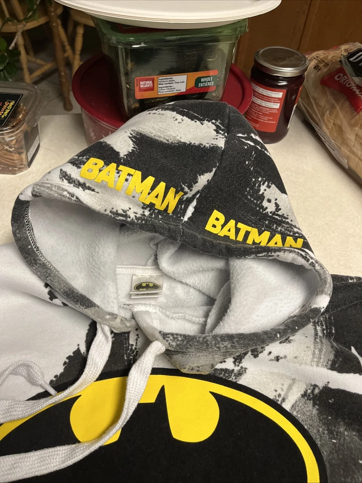 Sudadera con capucha blanca de Batman Foto 2 de 4