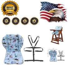 Durable Baby High Chair Cushion Cover with Harness for Enhanced Mealtime Safety