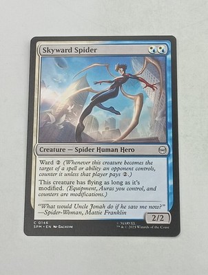 Magic the Gathering Einzelkarte Skyward Spider bespielt