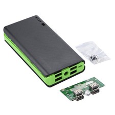 4-port Usb 2a Power Bank Case Kit 6x18650 Battery Fast Quick Charger Diy Set B