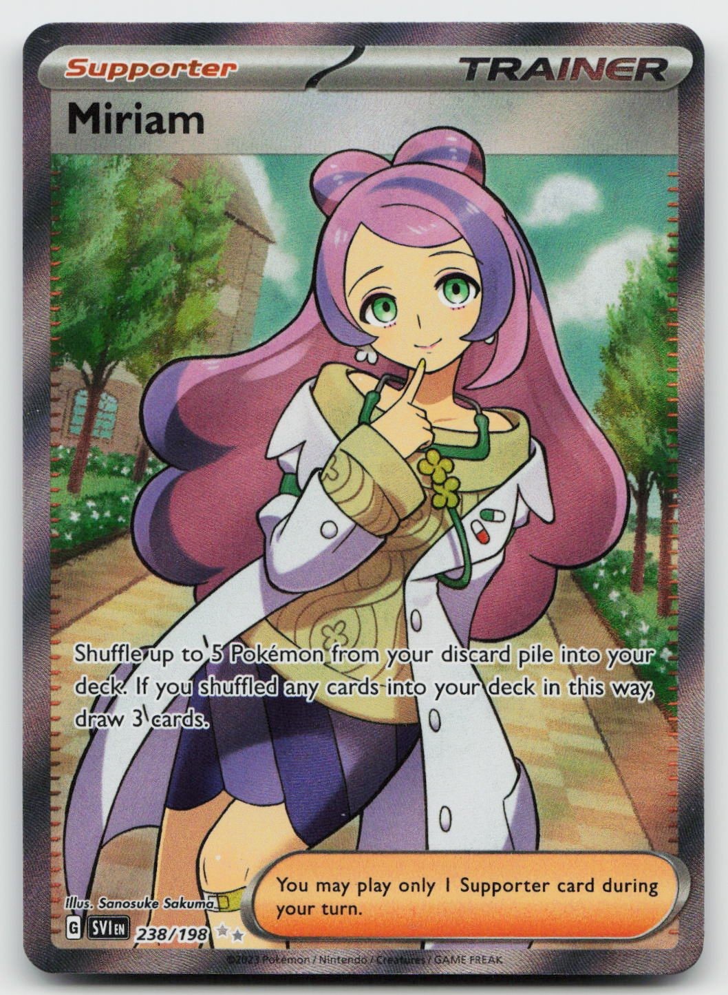 Miriam 238/198 -NM- Holofoil Pokemon EN Scarlet & Violet Base Set