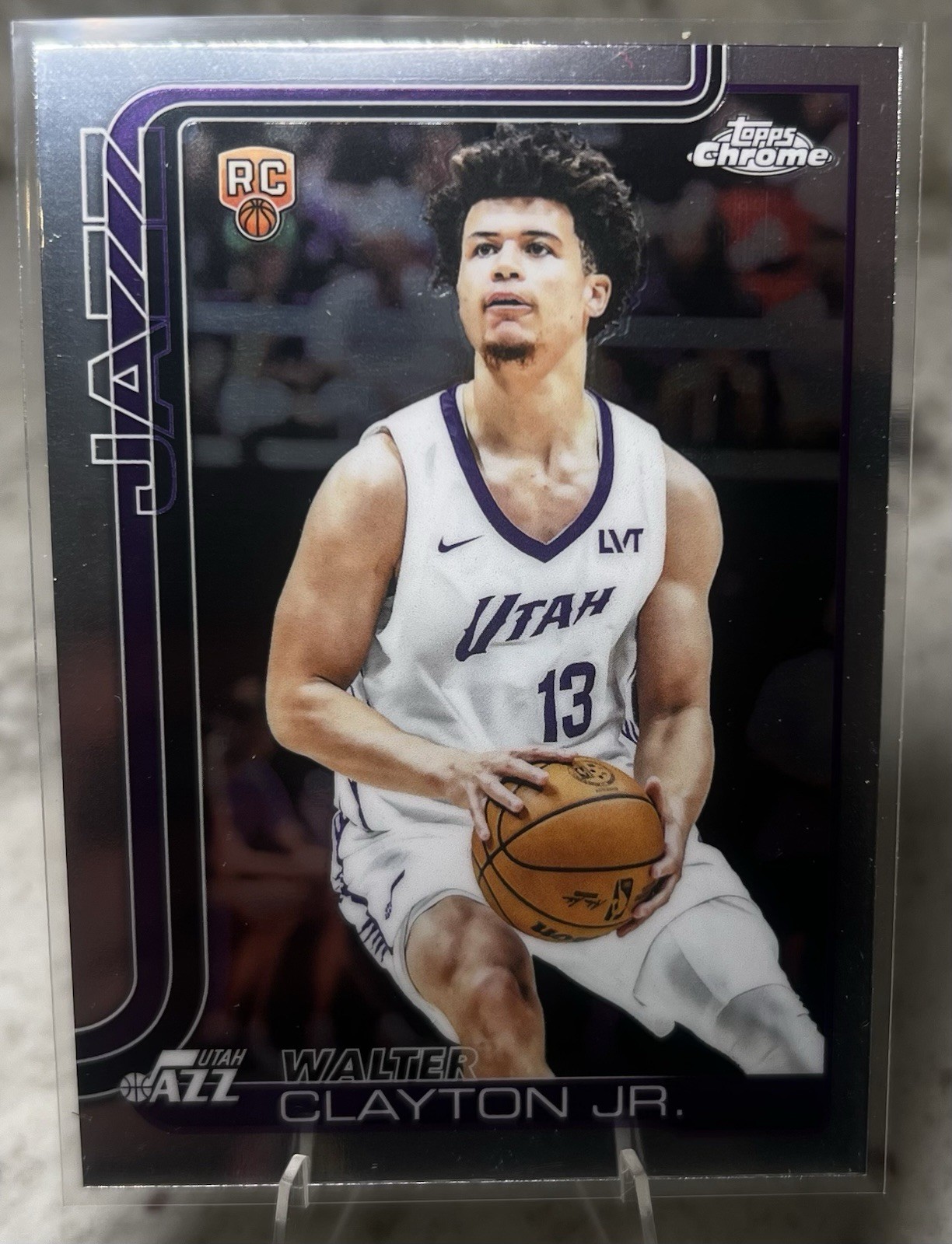 2025-26 Topps Chrome WALTER CLAYTON JR. Rookie Base - #268 Utah Jazz RC