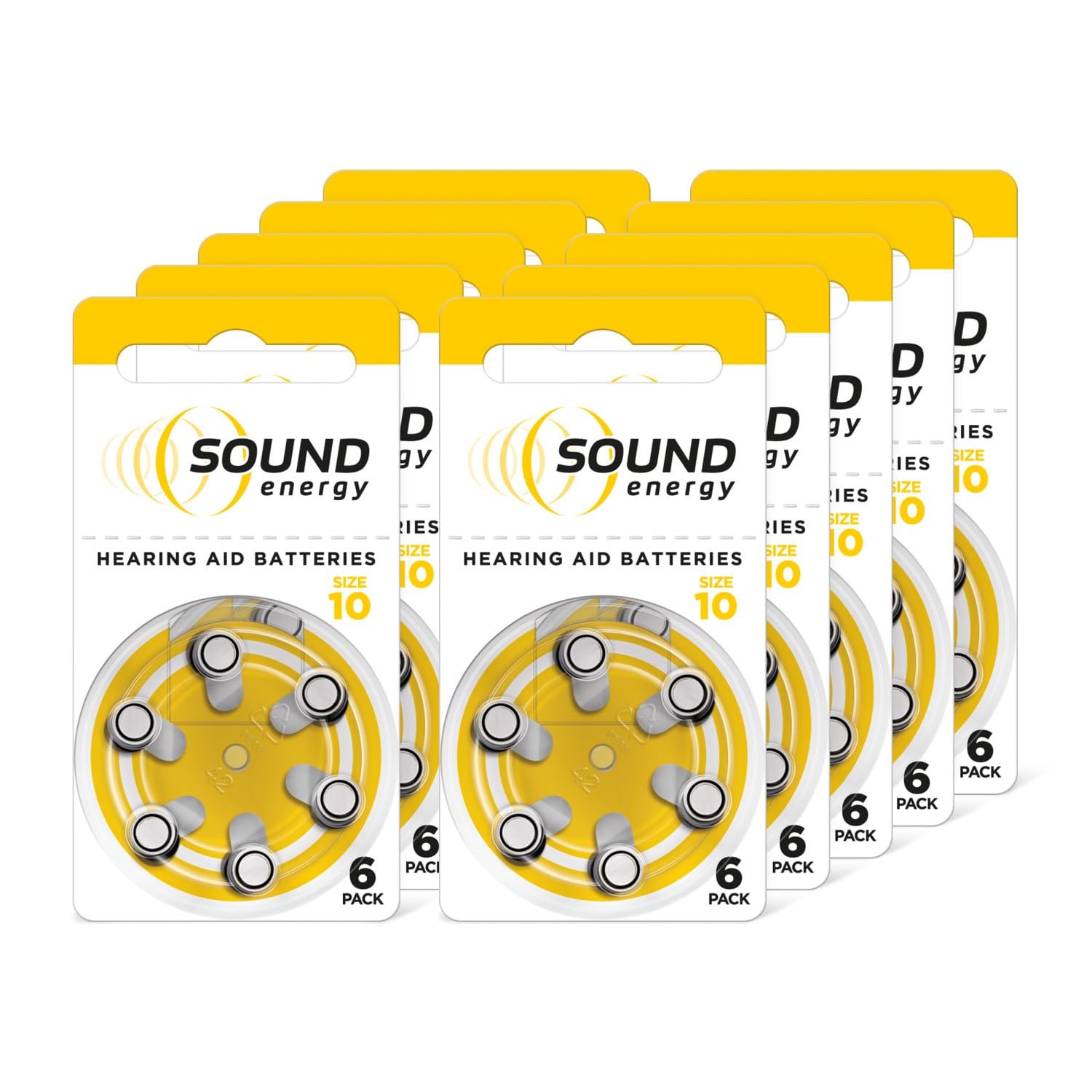 Energizer Sound Energy - Hearing Aid Batteries 10 (60 Pack), 10