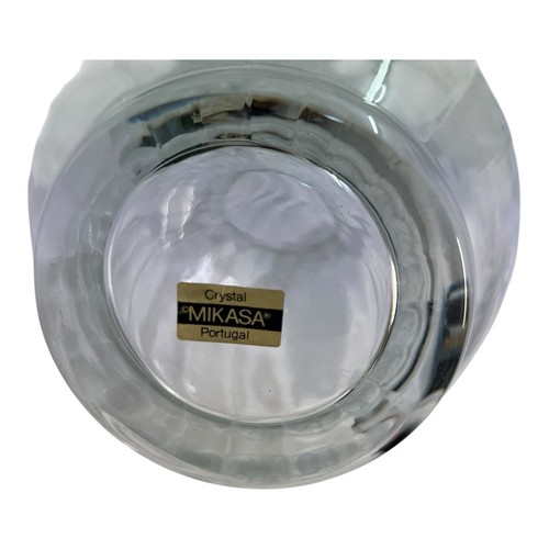 LARGE CRYSTAL VASE MIKASA PORTUGAL 14.75” 37.5cm - Picture 3 of 6