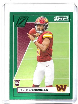 2024 Panini Zenith #148 Jayden Daniels Two Minute Drill