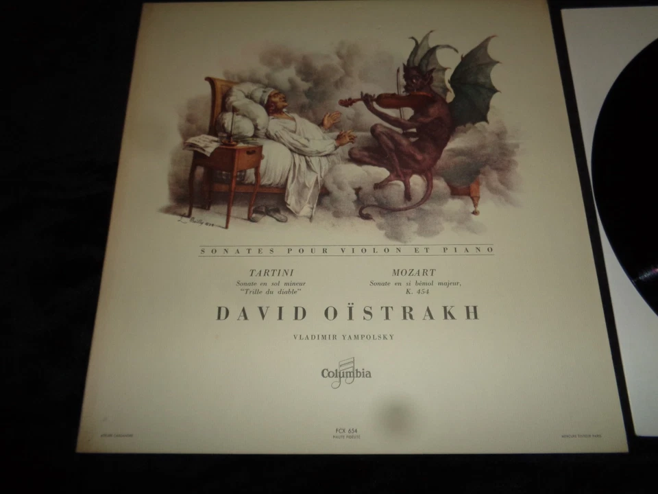 LP TARTINI - MOZART - OISTRAKH / SONATES POUR VIOLON ET PIANO / RARE FCX 654 FR - Image 2 of 4