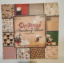 Paper Studio *CHRISTMAS ON AMESBERRY STREET* 12x12 Vintage Christmas 54 Sheets