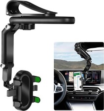 Wuyaoyao Sun Visor Car Phone Holder, 1080 Rotatable  Retractable Universal Phon