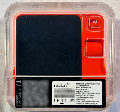 Rabbit R1 AI Pocket Companion Leuchtorange Orange Factory Reset Original Case
