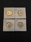 4 Nice 1957 D Silver Washington Quarter Coin Collection