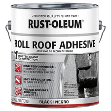 Rust-Oleum 347428 Roll Roofing Adhesive, Solvent Base, Black