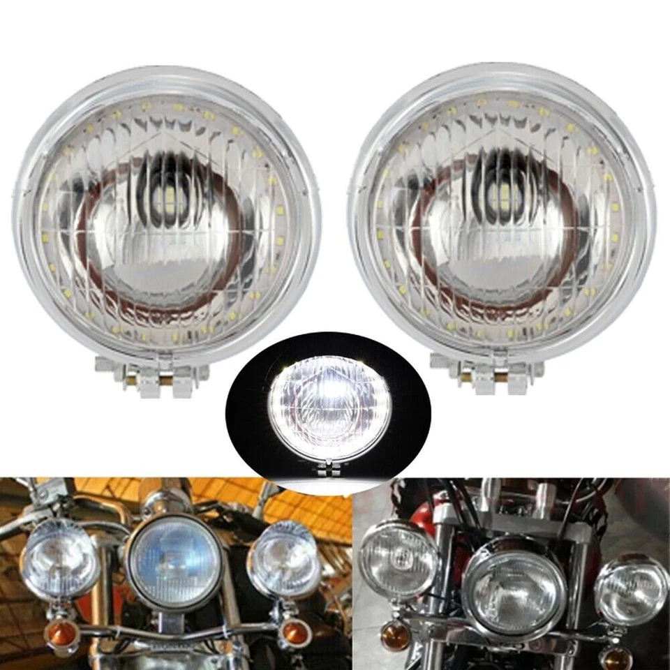 2x Faro antiniebla LED para Suzuki Intruder Volusia VS 700 1400 1500 Boulevard Foto 4 de 4