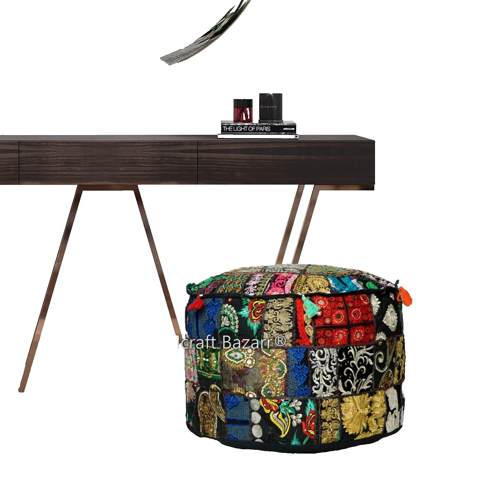 Art Deco Home Office/Study Poufs