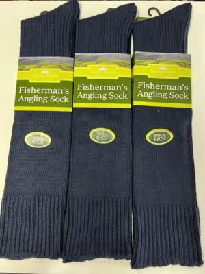 MK-ONESTOPSHOP (1/2/3 Pairs) MEN'S Wool Rich Fisherman's Angling Sea Boot Socks Size UK (6-11)