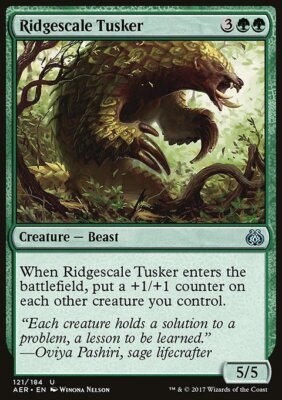MTG Magic the Gathering Ridgescale Tusker (121/201) Aether Revolt LP