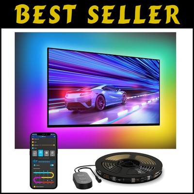Multicolor LED Backlight Strip for 70-80 inch TVs - App & Voice Control Included