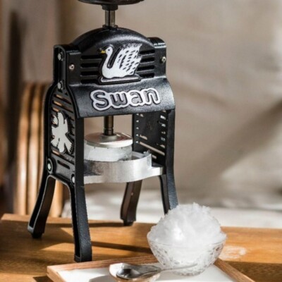 Ikenaga Swan Shaved Ice Machine Manual Black Swan Iron Works New