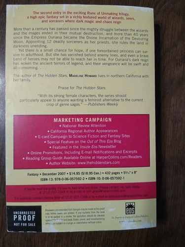 Rune of Unmaking 2: A Dark Sacrifice by Madeline Howard (2007, PB, ARC) - Picture 2 of 6