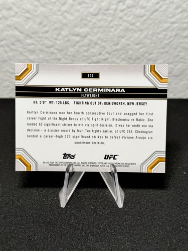 Réfracteur à prisme base UFC chromé 2024 Topps 1 - 200 - COMPLÉTEZ VOTRE SET - PYC - Photo 137/237